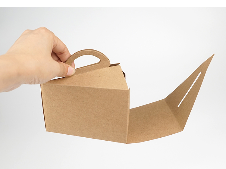 Plain Design Kraft Take Away Food Container 3