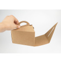 Plain Design Kraft Paper Take Away Food Container