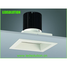 LED embutido ajustável Downlight, luz de LED embutida de teto