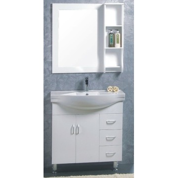 Muebles del gabinete de cuarto de baño del MDF de los 80cm (C-6307)