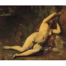 Hermosa mujer desnuda pintura corporal sobre lienzo Ebf-027