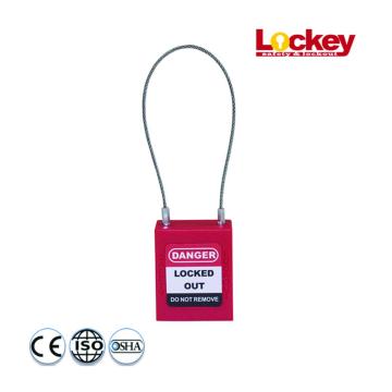 175mm Steel Cable Shackle Safety Padlock