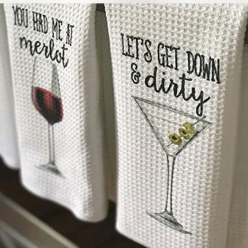 Alcohol Printed Microfiber Tea Towels