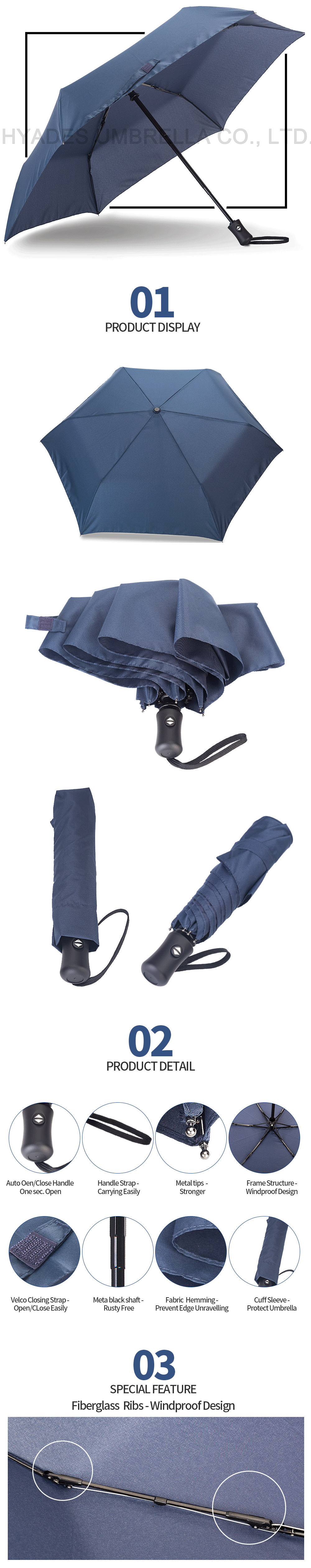 travel folding umbrella