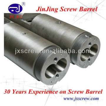 conical twin screw barrel for pipe extrusion line
