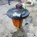 Mesa de parrilla de barbacoa de Corten giratoria