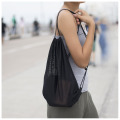 Multi Functional Mesh Bag With Drawstring Straps