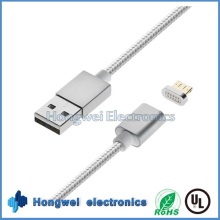 Carregador de sincronização e dados 2 In1 Cabo USB magnético para Anfroid / iPhone ISO