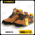 PU/Rubber Outsole Suede Leather Working Boot with Steel Toe (SN5519)