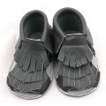 Wholesale Genuine Leather Baby Tassels Flip Flops