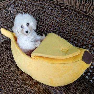 Creative dog cat litter banana shape winter warm