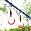 Colorful ninja swing bar gymnastic rings for backyard