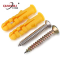 Yellow Good Quality Plastic expansion screw