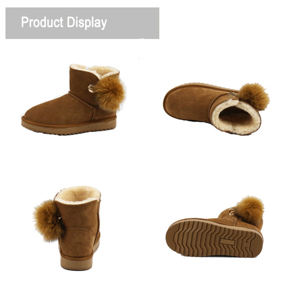 Fashionable ankle snow boots