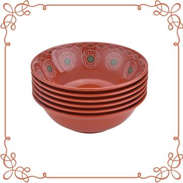 Louça de melamina 9 &quot;Conjunto Shallow Bowl de 6