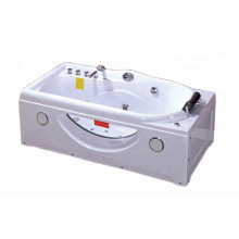 Baño grande con chorros Massaje acrílico Panel de control de la computadora de bañera