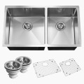 304 Stainless Steel Square Double Sink