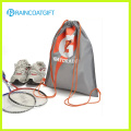 Logo Impreso Nylon Drawstring mochila bolsa de zapatos