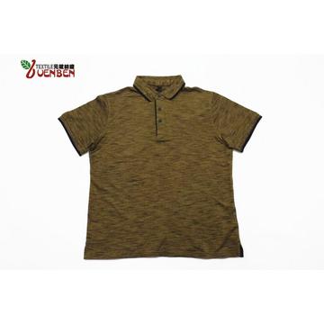 Men's Slub PK With Jacquard Collar Short Sleeve