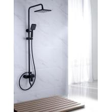 3 fonctions de douche de salle de bain en laiton noir