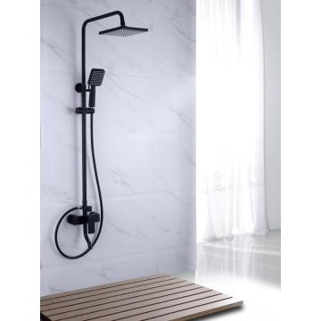 3 fonctions de douche de salle de bain en laiton noir
