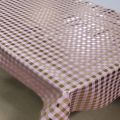 high-quality gold color tablecloth with PU fabric backing