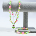 Ensemble de collier de fleurs de printemps pour filles