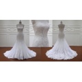 French Lace Mermaid Strapless Bridal Gown Wedding Dress