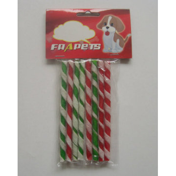 Dog Treats Doble Colores Twist Stick Dog Masticar