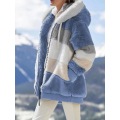 Womens Winter Fuzzy Fleece Jacket Hooded