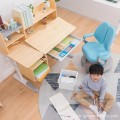 study table and bookshelf