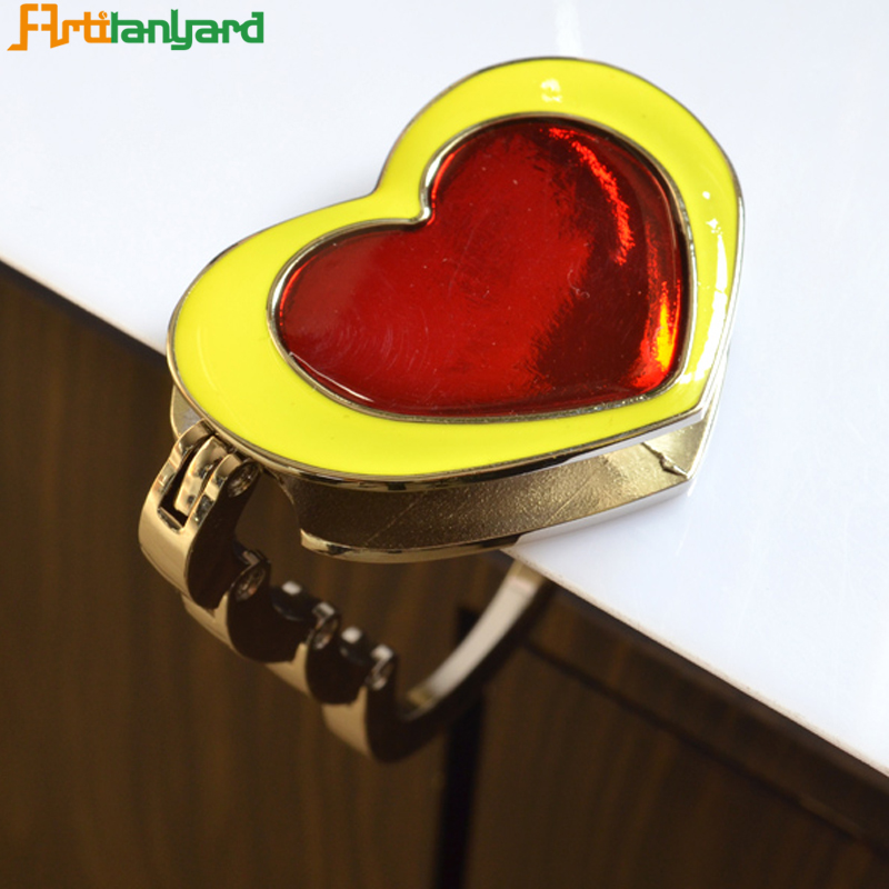 Heart Bag Hanger With Zinc Alloy