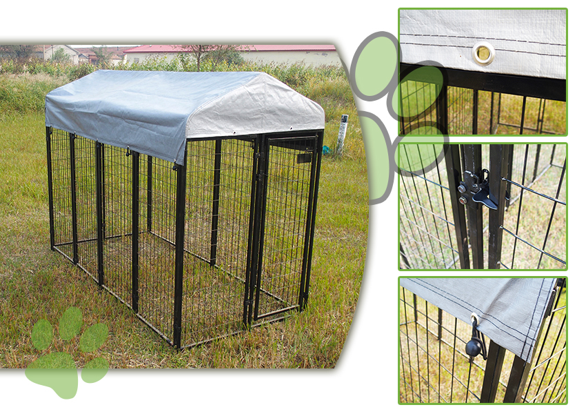 large outdoor dog kennels