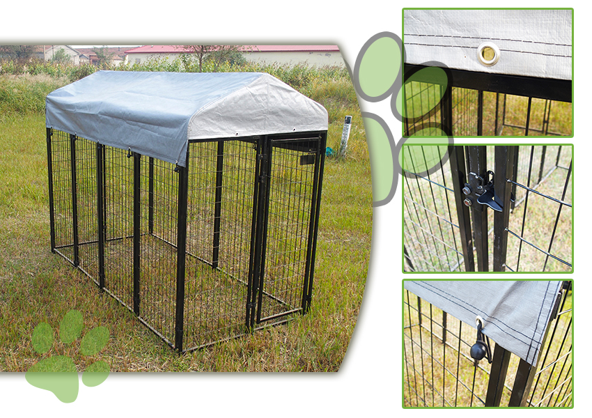 metal pet dog kennel