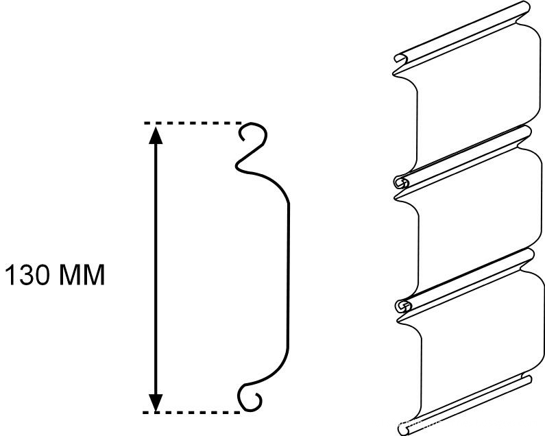 shutter door drawing profile 