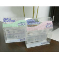 Clear PVC box for eye shadow (plastic folding package)