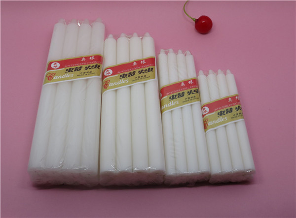 white wax candle