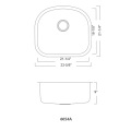 6054A Undermount Single Bowl Kitchen Sink