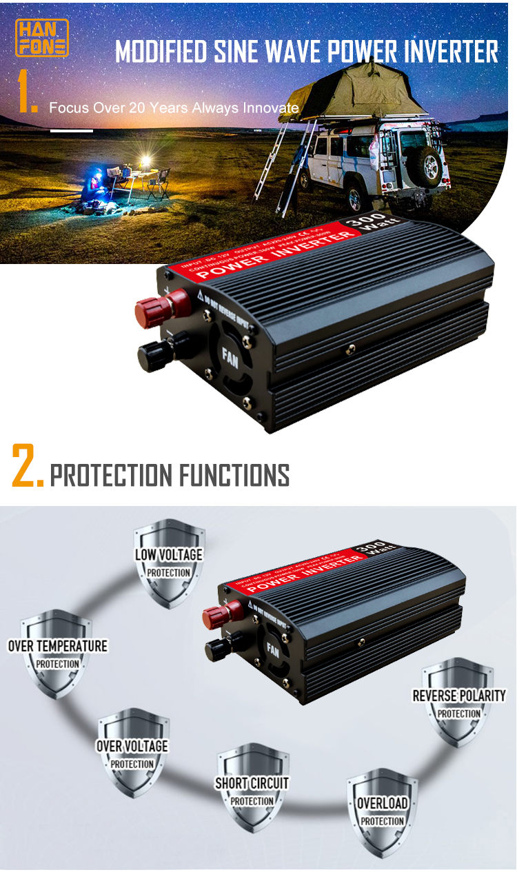 Power inverter dc to ac 12v 220v inverters converters 300watt car inverter for outdoor camping6 Power inverter dc to ac 12v 220v inverters converters 300watt car inverter for outdoor camping6