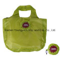 Custom 190t Polyester Nylon Foldable Shopping Tote Bag in Pouch