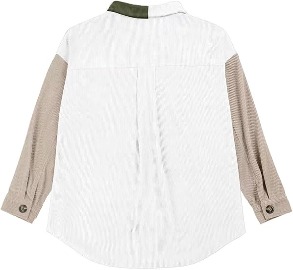Color-matching corduroy jacket (3) Color-matching corduroy jacket (3)