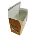 Printed corrugated box with PET/PVC window