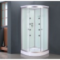 Cabine de douche peinte en verre blanc (ADL-8701)