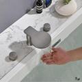 Deck Mount Bathtub Filler 3 Holes Basin Faucet