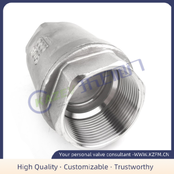 Vertical threaded check valve