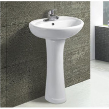 Caliente venta moderno cuarto de baño cerámica lavabo de Pedestal