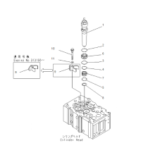 INJECTEUR DE MOTEUR ORIGINAL KOMATSU SAA6D170 6560-11-1414