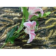 POLY TRICOT AVEC 3MM SEQUIN EMBD 50/52 "