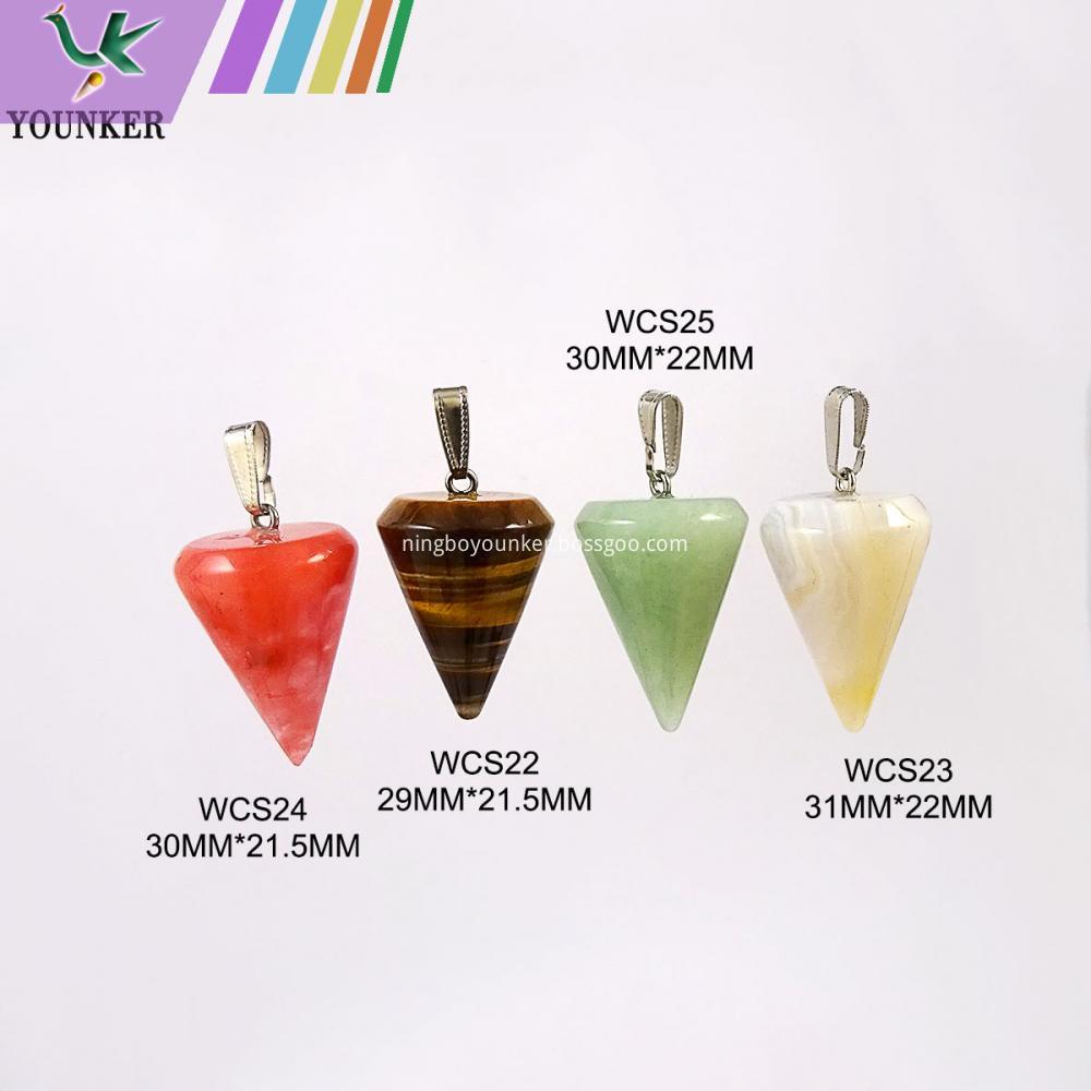 Multi Color Natural Stone Pendant