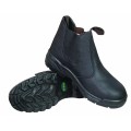 Ufb016 No Lace Black Safety Boots